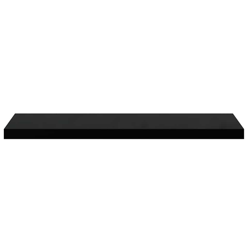 Floating Wall Shelves 2 pcs Black 90x23.5x3.8 cm MDF