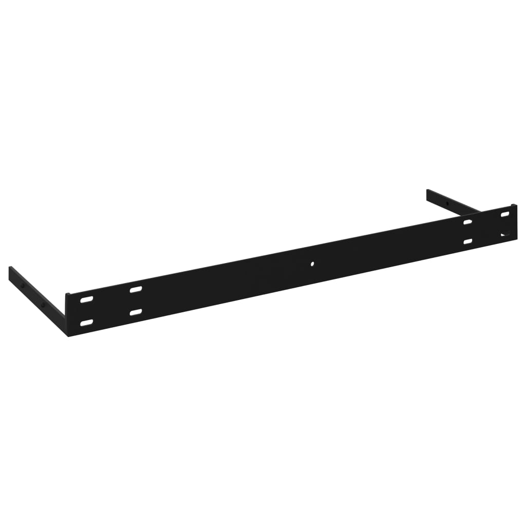 Floating Wall Shelves 2 pcs Black 120x23.5x3.8 cm MDF