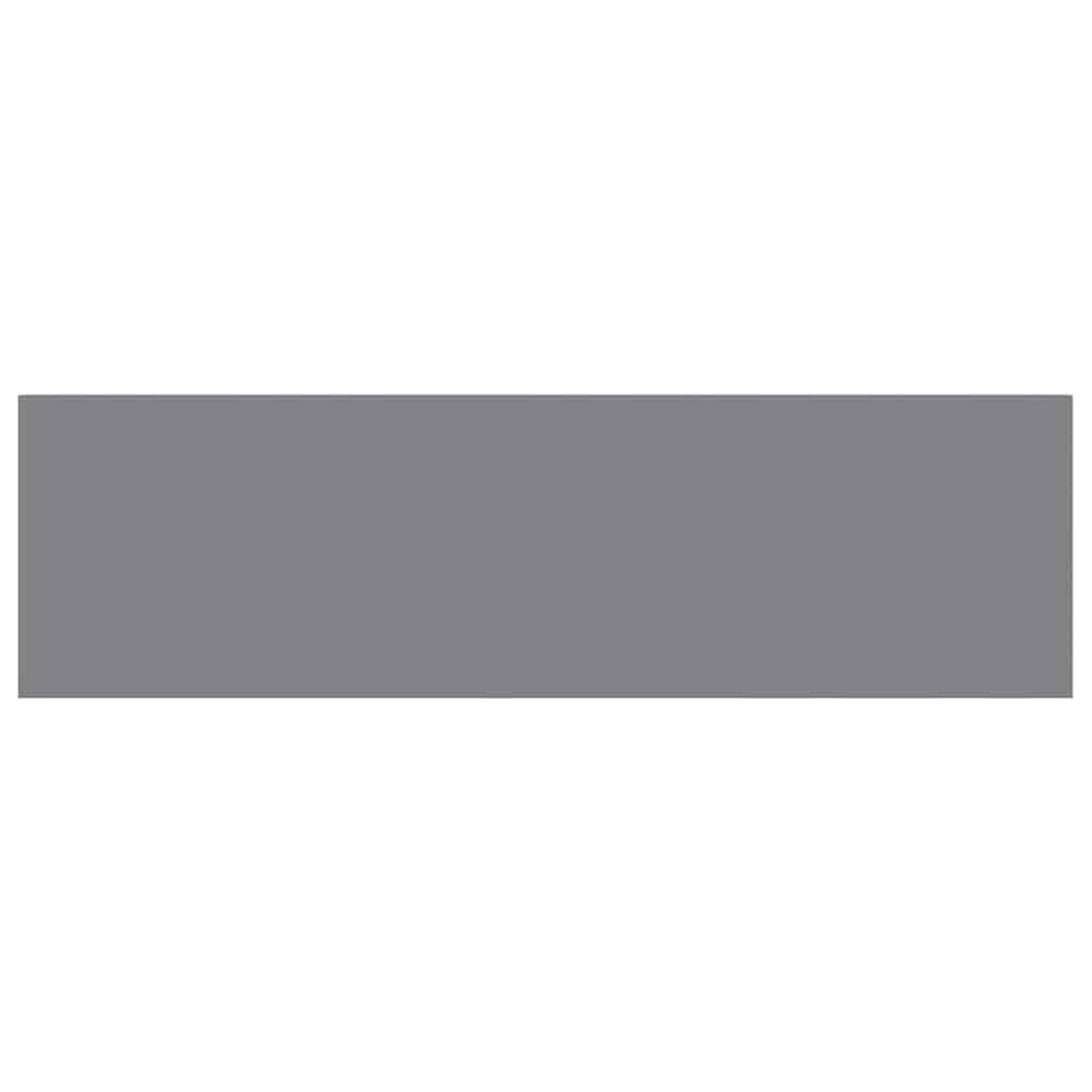 Floating Wall Shelves 2 pcs Grey 80x23.5x3.8 cm MDF