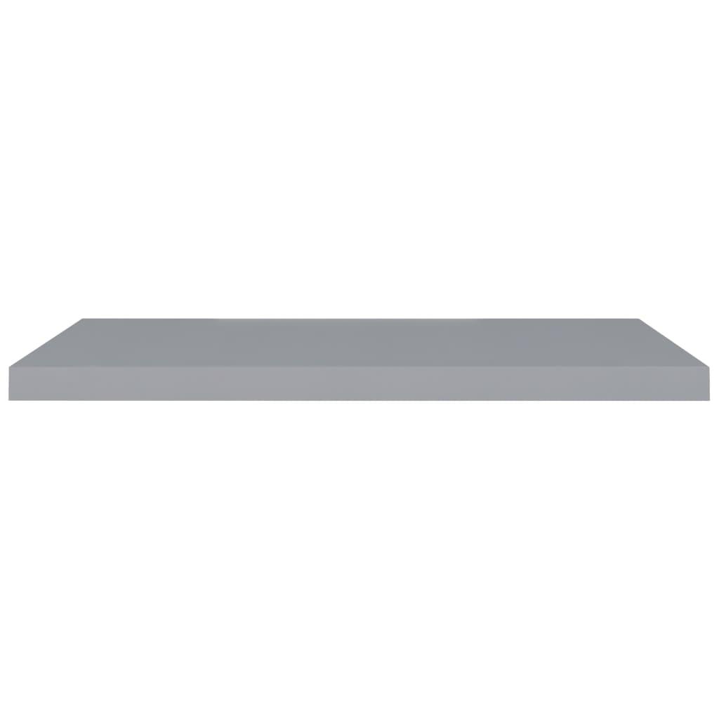 Floating Wall Shelf Grey 90x23.5x3.8 cm MDF