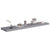Floating Wall Shelves 2 pcs Grey 120x23.5x3.8 cm MDF