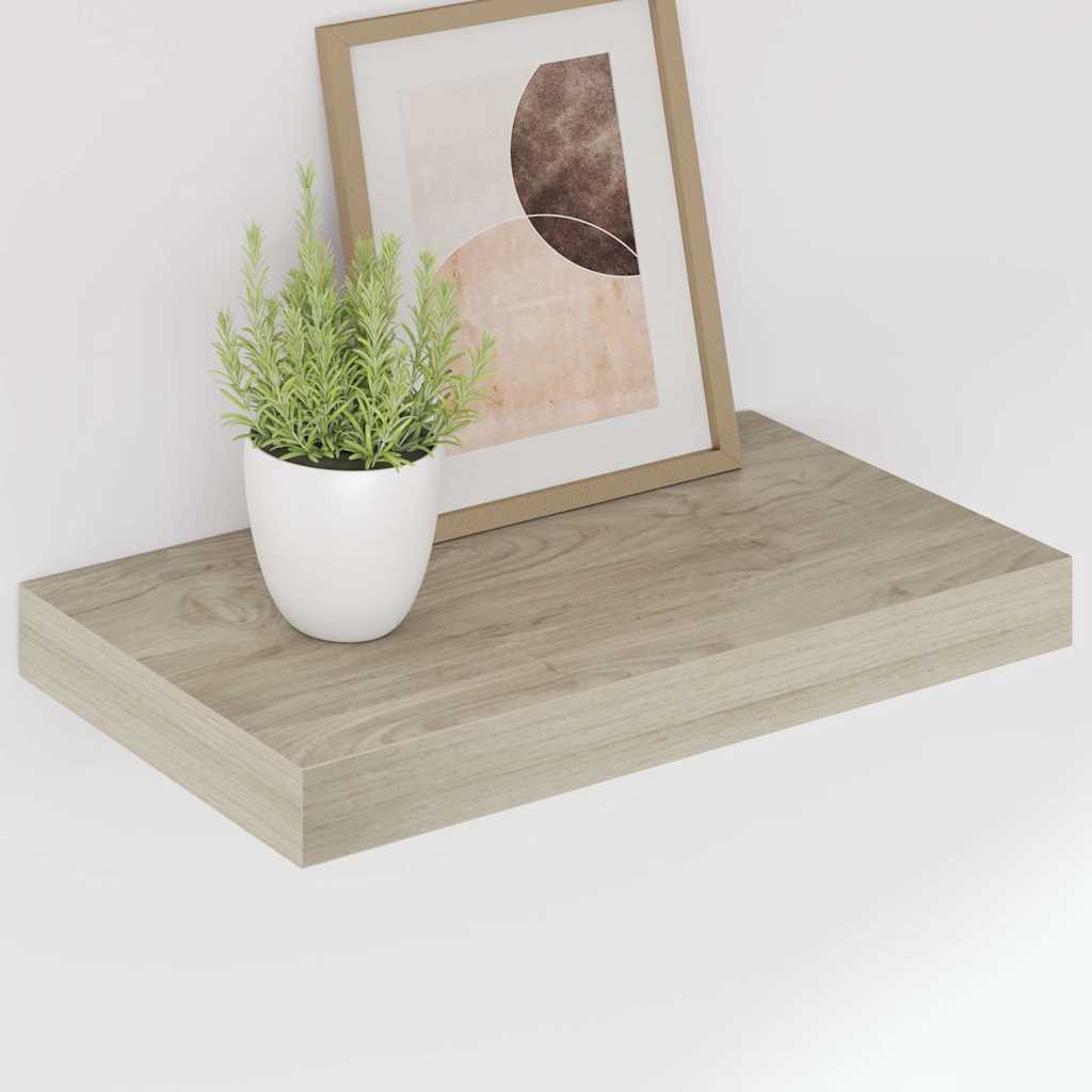 Floating Wall Shelves 2 pcs Oak 40x23x3,8 cm MDF