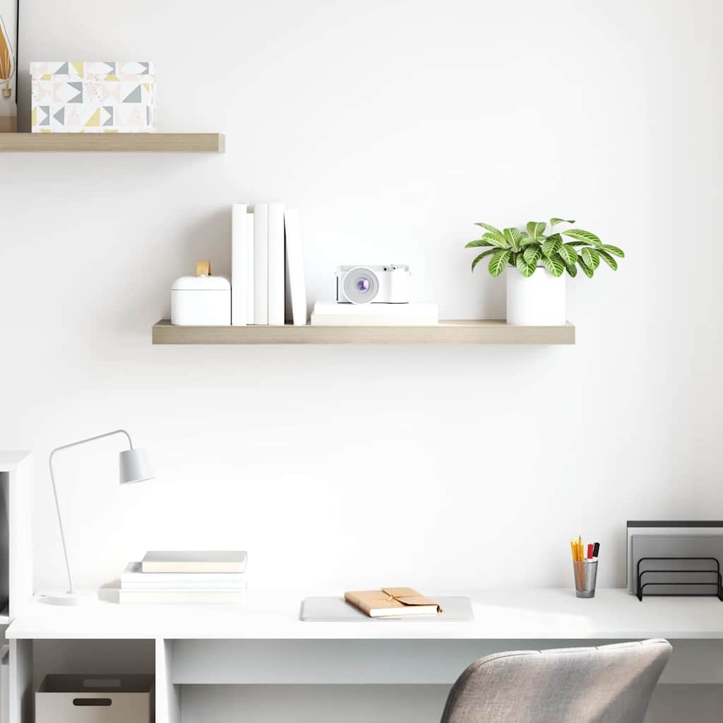 Floating Wall Shelf Oak 90x23,5x3,8 cm MDF