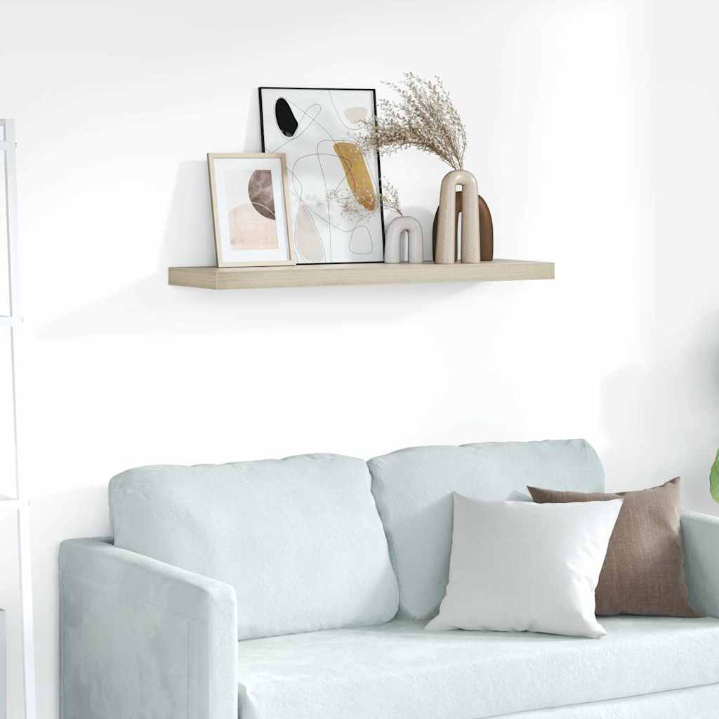 Floating Wall Shelf Oak 90x23,5x3,8 cm MDF