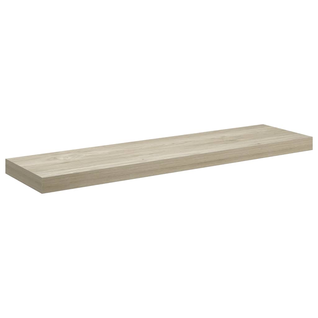 Floating Wall Shelves 2 pcs Oak 90x23,5x3,8 cm MDF