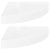 Floating Corner Shelves 2 pcs High Gloss White 25x25x3.8 cm MDF