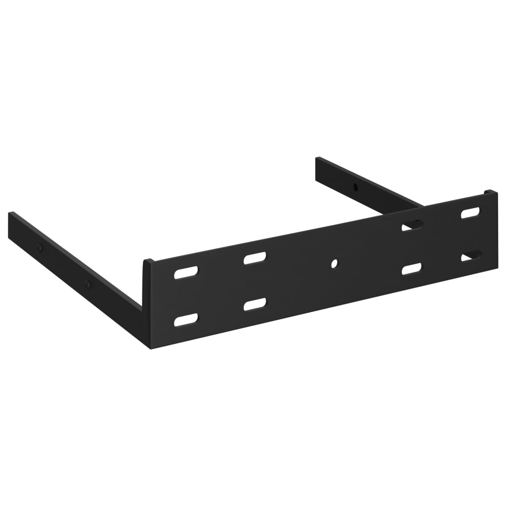 Floating Corner Shelves 2 pcs High Gloss White 25x25x3.8 cm MDF