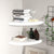 Floating Corner Shelves 2 pcs White 35x35x3.8 cm MDF