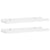Picture Frame Ledge Shelves 2 pcs White 40x9x3 cm MDF
