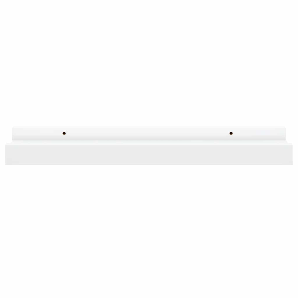Picture Frame Ledge Shelves 2 pcs White 40x9x3 cm MDF