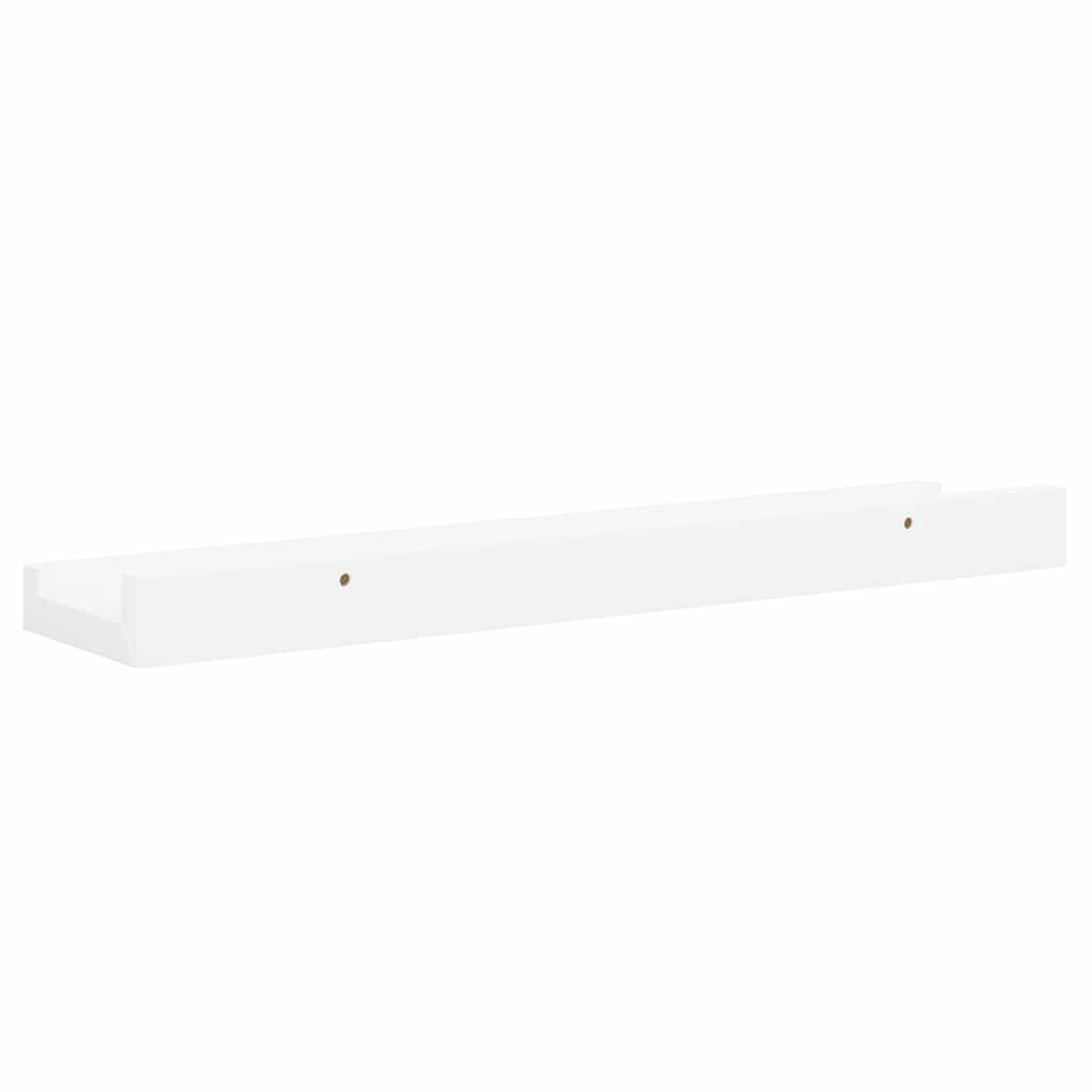 Picture Frame Ledge Shelves 2 pcs White 40x9x3 cm MDF