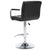 Bar Stools 2 pcs Black Faux Leather