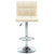 Bar Stools 2 pcs Cream Faux Leather