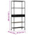 Book Cabinet 80x35x180 cm Rough Mango Wood & Iron