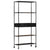 Book Cabinet 80x35x180 cm Rough Mango Wood & Iron