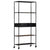 Book Cabinet 80x35x180 cm Rough Mango Wood & Iron