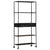 Book Cabinet 80x35x180 cm Rough Mango Wood & Iron