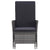 Reclining Garden Chair with Cushions Poly Rattan Grey