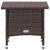2 Piece Garden Lounge Set with Cushions Poly Rattan Brown