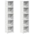 CD Cabinets 2 pcs White 21x16x93.5 cm Engineered Wood