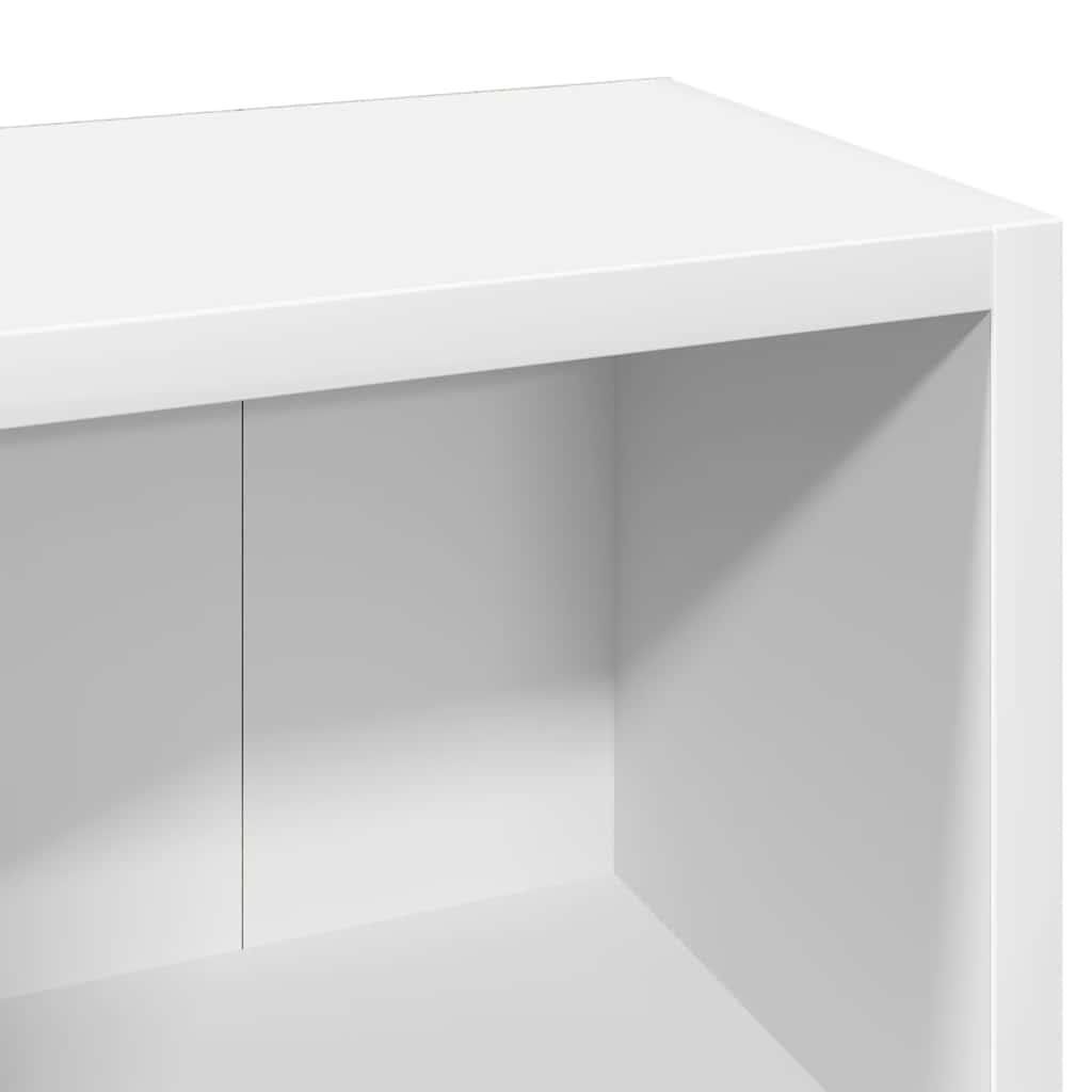 CD Cabinets 2 pcs White 21x16x93.5 cm Engineered Wood