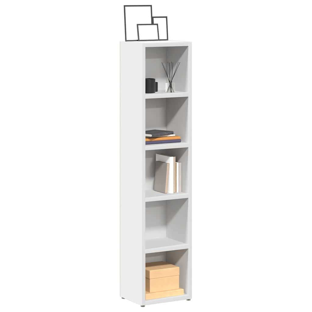 CD Cabinets 2 pcs White 21x16x93.5 cm Engineered Wood