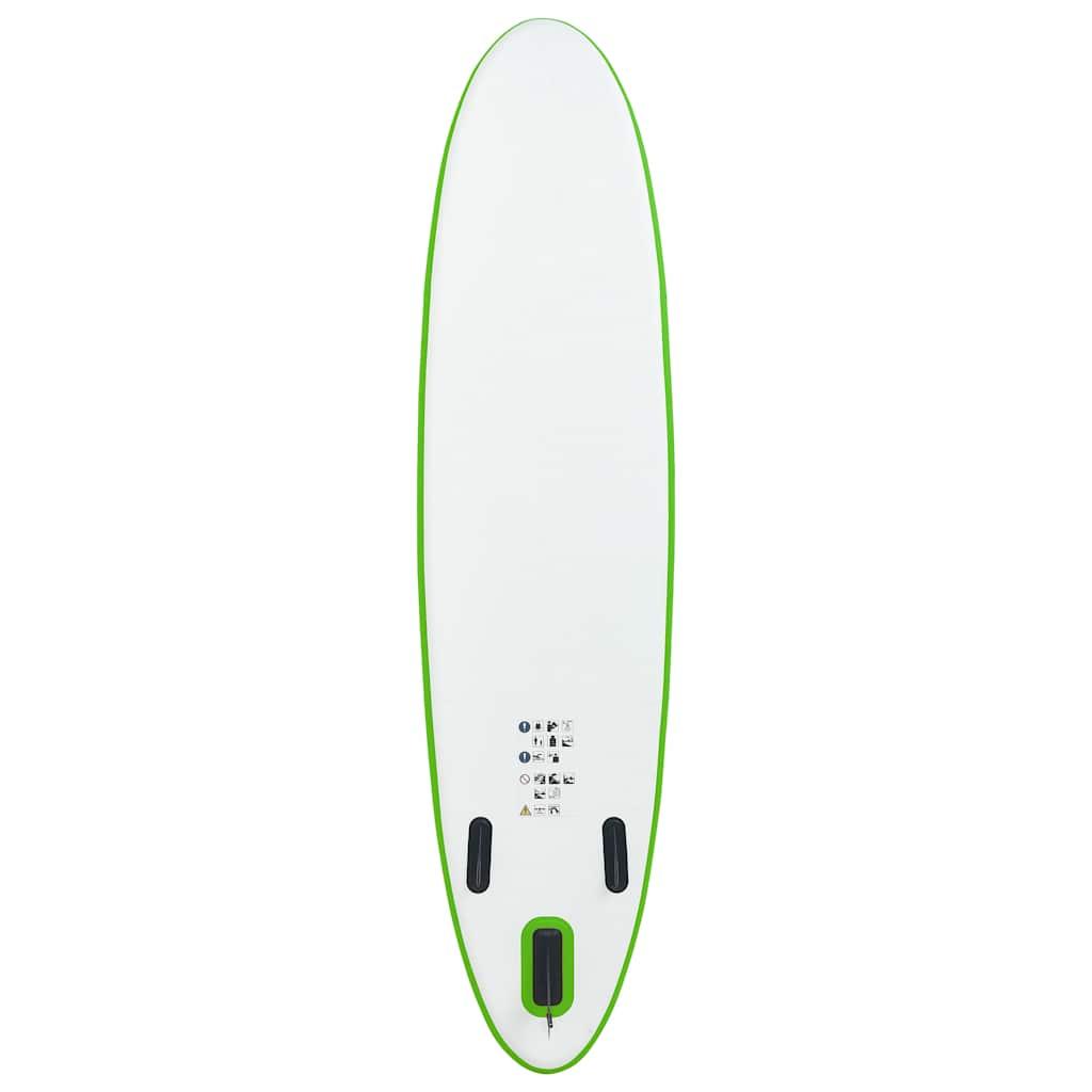 Inflatable Stand Up Paddleboard Set Green and White