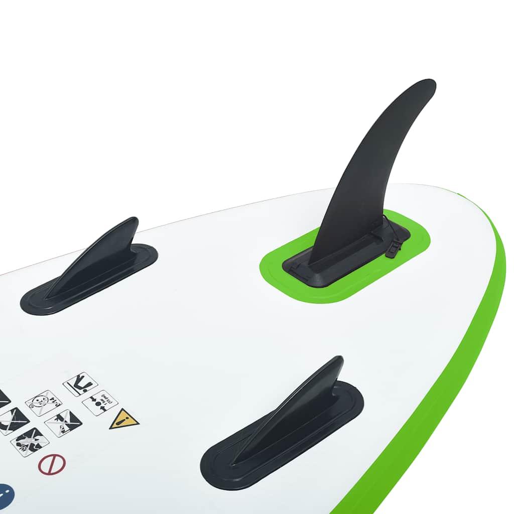 Inflatable Stand Up Paddleboard Set Green and White