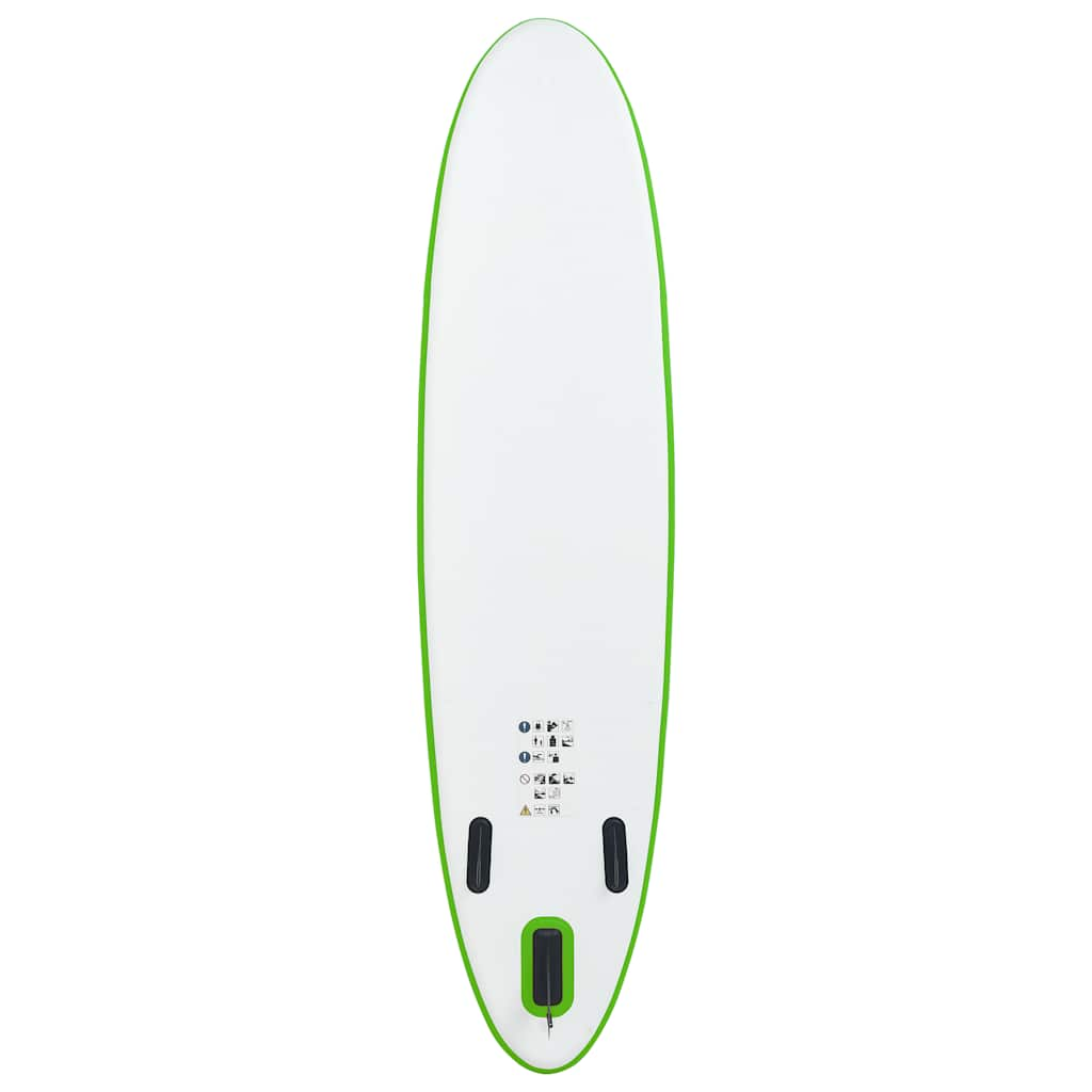 Inflatable Stand Up Paddle Board Set Green and White