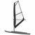 Inflatable Stand Up Paddleboard with Sail Set Black and White