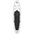 Inflatable Stand Up Paddleboard with Sail Set Black and White