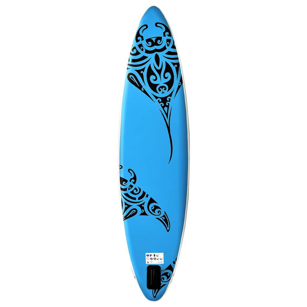 Inflatable Stand Up Paddleboard Set 320x76x15 cm Blue