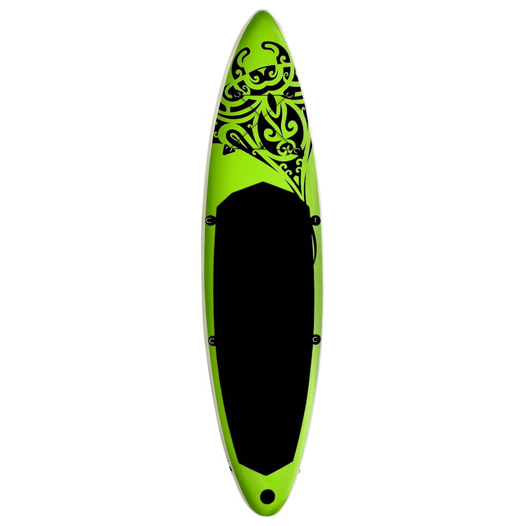 Inflatable Stand Up Paddleboard Set 366x76x15 cm Green