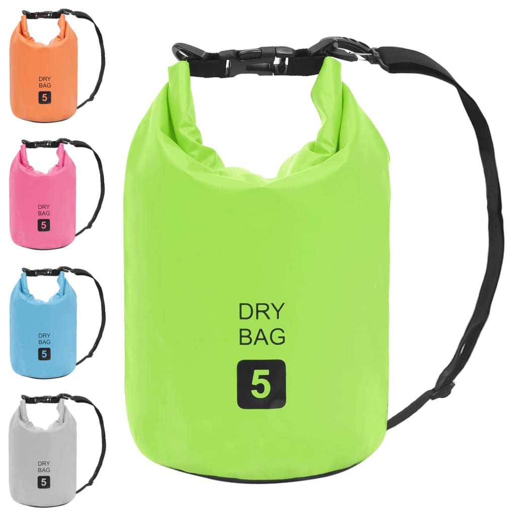 Dry Bag Green 5 L PVC