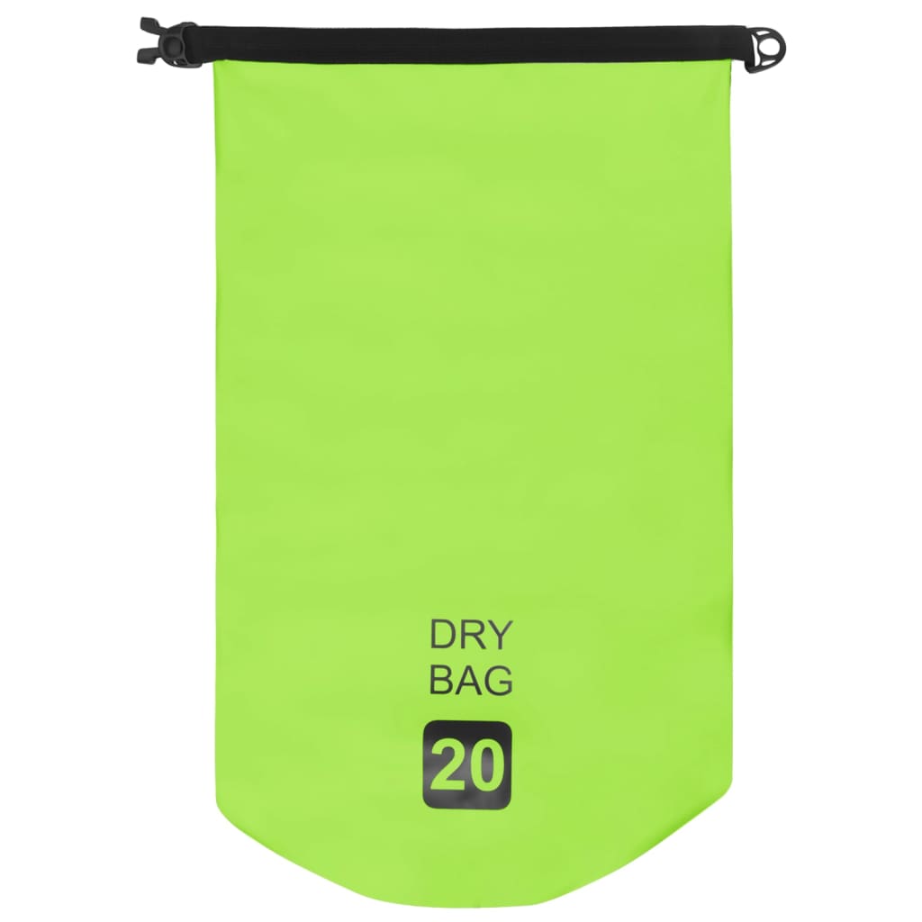 Dry Bag Green 20 L PVC