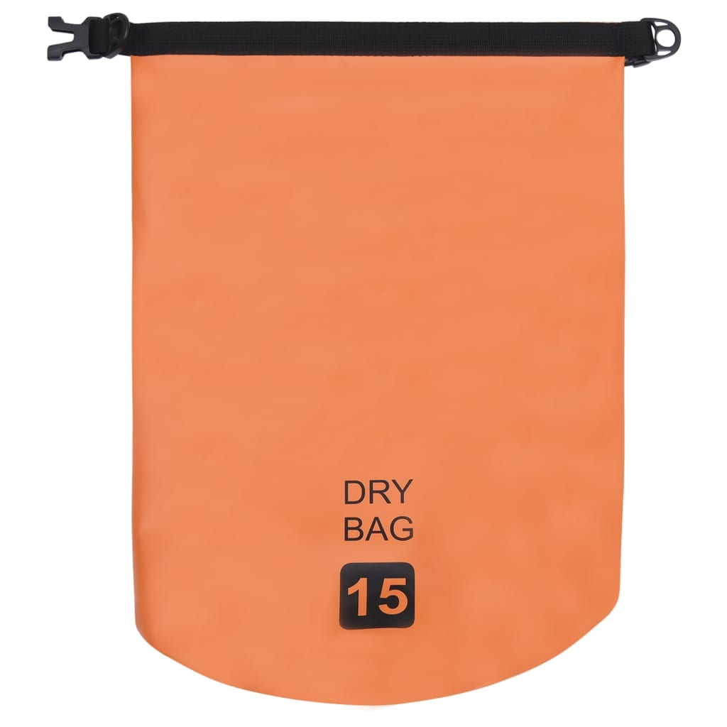 Dry Bag Orange 15 L PVC