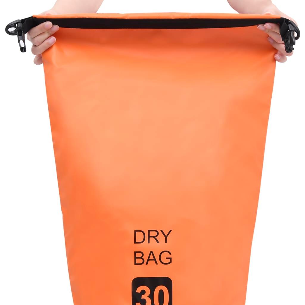 Dry Bag Orange 30 L PVC