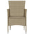 Garden Dining Chairs 4 pcs Poly Rattan Beige