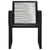 Garden Chairs 4 pcs Rope Rattan Black