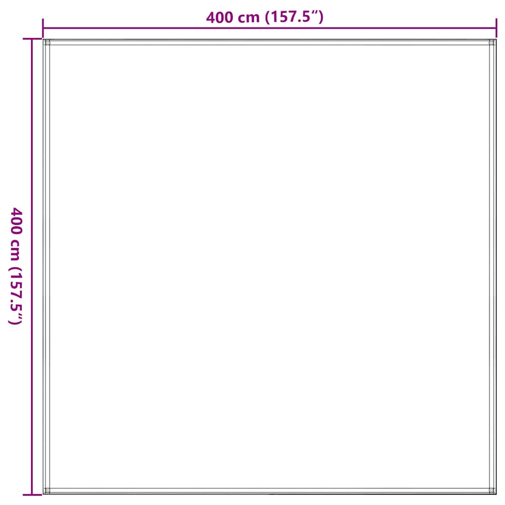 Tent Carpet 400x400 cm Anthracite