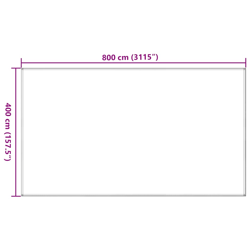 Tent Carpet 400x800 cm Anthracite HDPE
