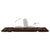 Folding Floor Chair Brown Microfibre