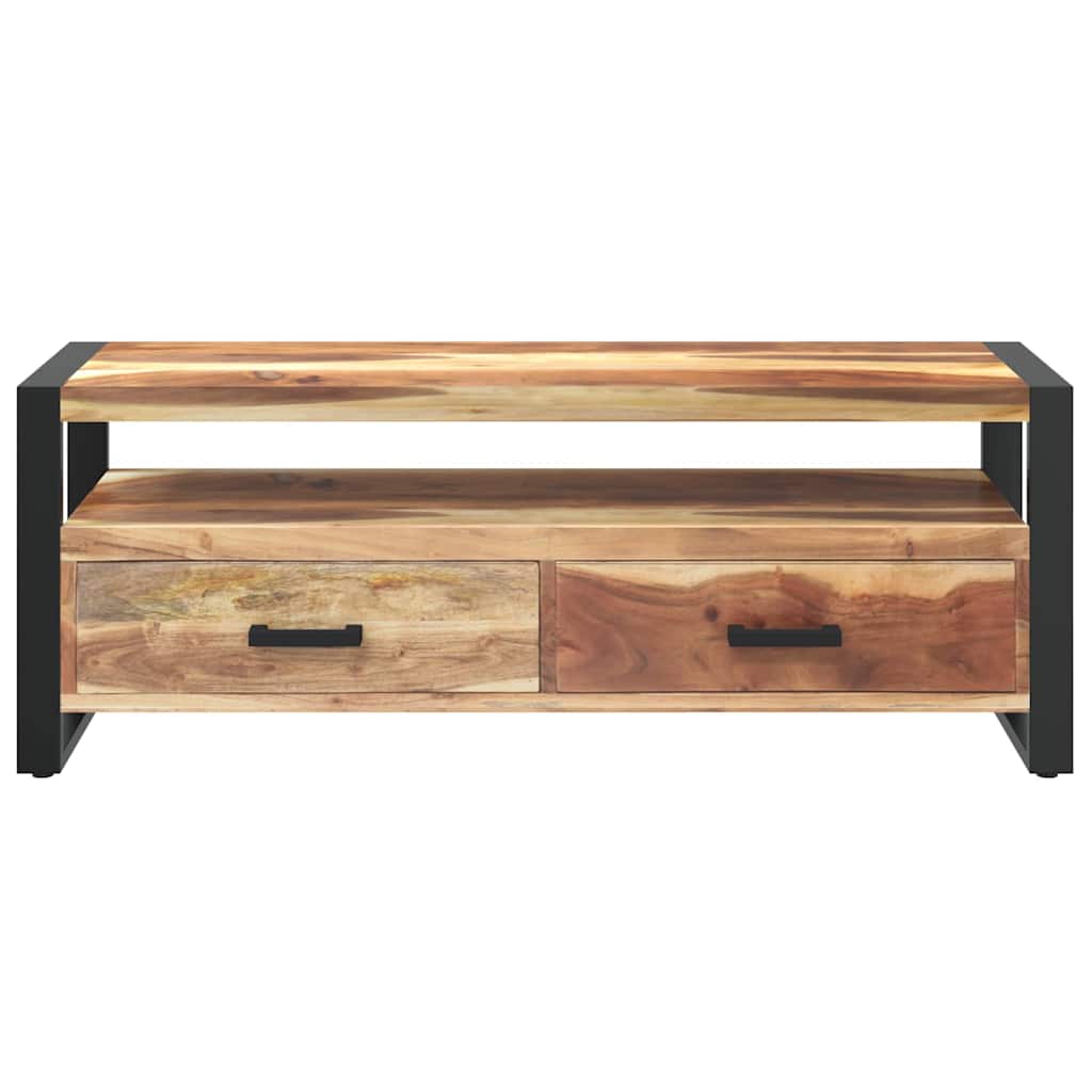 TV Cabinet 120x35x45 cm Solid Wood with Honey Finish