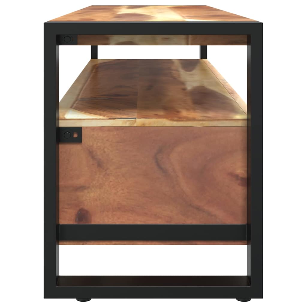 TV Cabinet 120x35x45 cm Solid Wood with Honey Finish