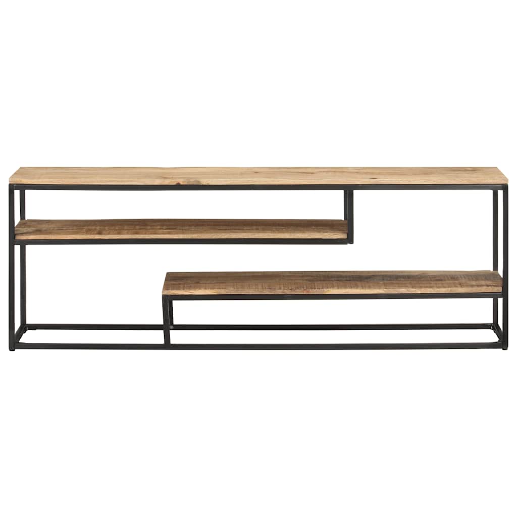 TV Cabinet 130x30x45 cm Rough Mango Wood