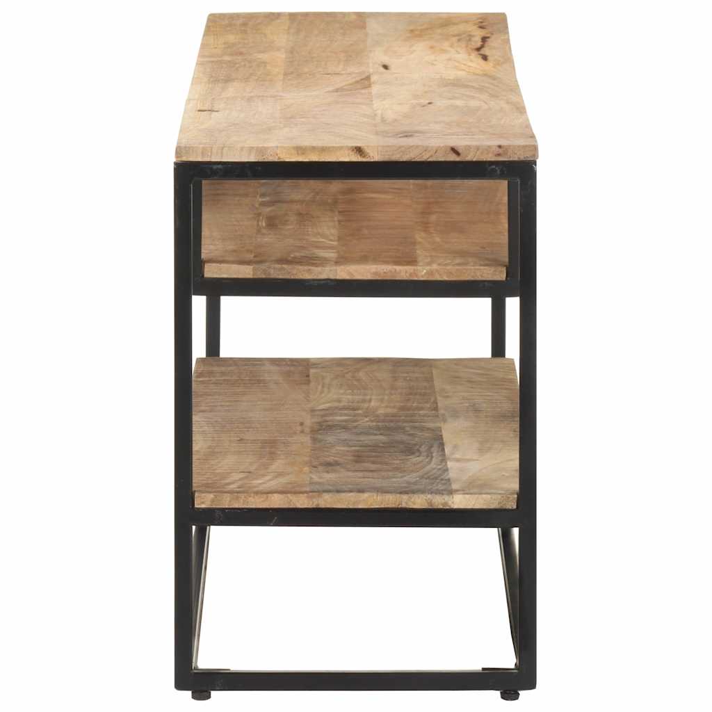 TV Cabinet 130x30x45 cm Rough Mango Wood