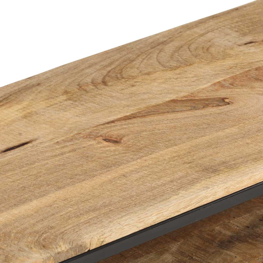 TV Cabinet 130x30x45 cm Rough Mango Wood