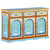 Hand Painted Sideboard 120x35x76 cm Solid Mango Wood