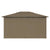 Garden Marquee with Curtains 4x3 m Taupe 180 g/m²