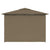 Garden Marquee with Curtains 4x3 m Taupe 180 g/m²
